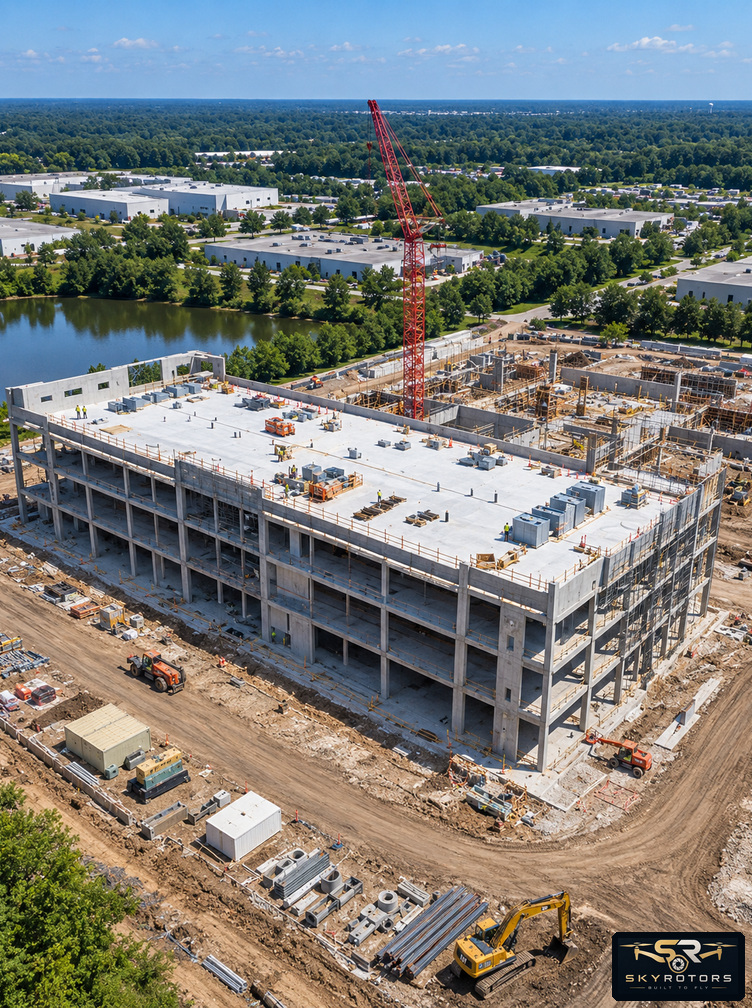 V03 Structure / East Side current construction progress view